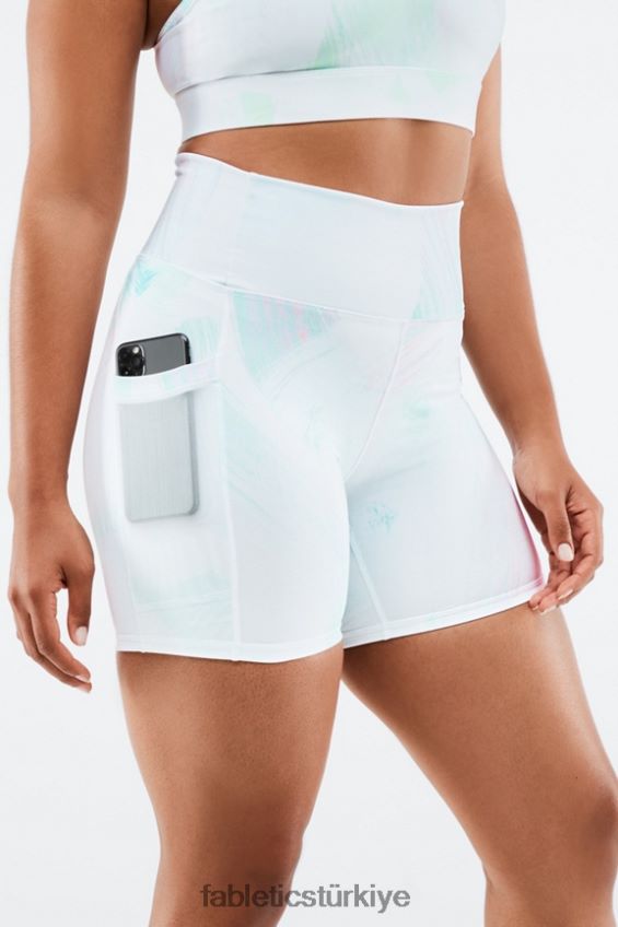 tr Fabletics kadınlar on-the-go powerhold yüksek belli 6\'\' kısa 9 siyah/mikro nokta 40R06B268