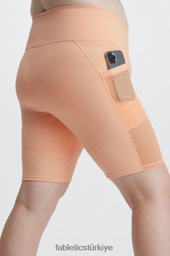 tr Fabletics kadınlar on-the-go powerhold yüksek belli 9'' kısa tuğla/mandalina 40R06B519