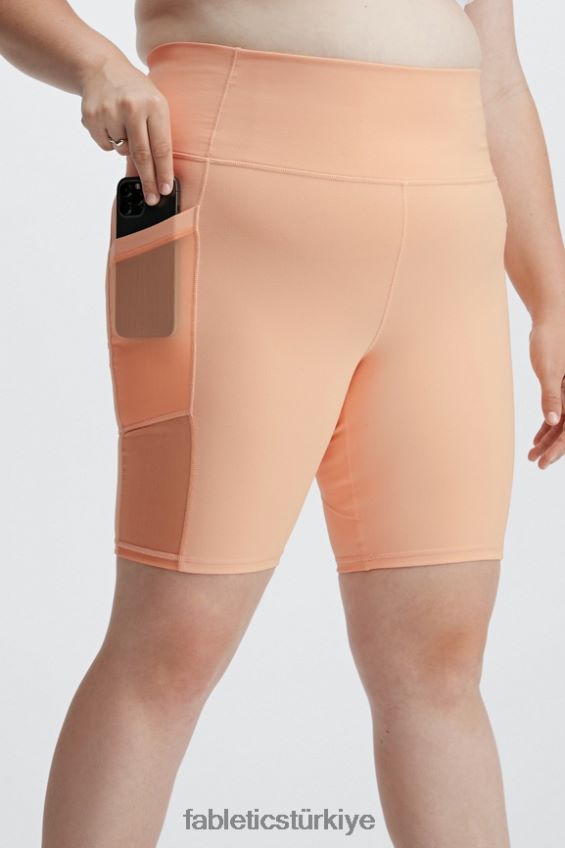 tr Fabletics kadınlar on-the-go powerhold yüksek belli 9\'\' kısa tuğla/mandalina 40R06B519