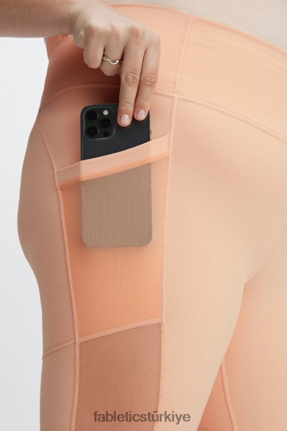tr Fabletics kadınlar on-the-go powerhold yüksek belli 9\'\' kısa tuğla/mandalina 40R06B519
