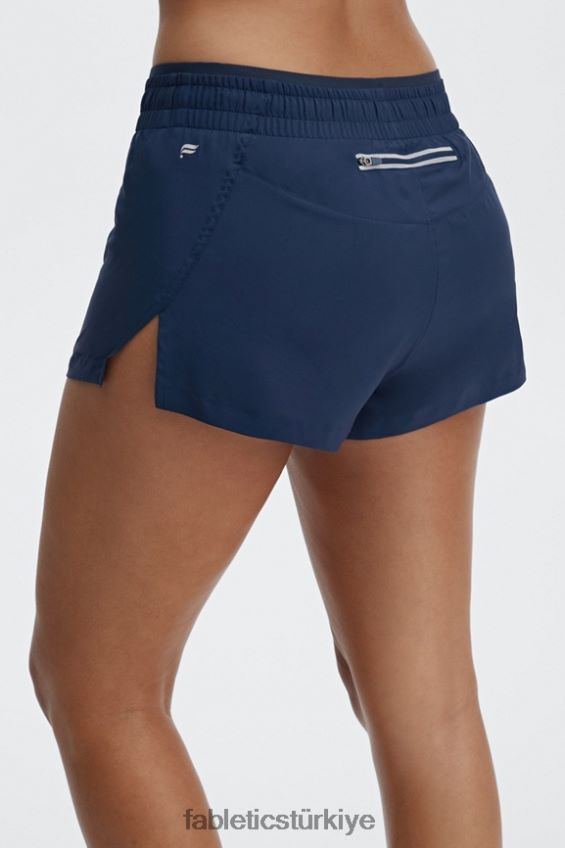 tr Fabletics kadınlar orta yükseklikte nefes al kısa koş derin lacivert/yansıtıcı gümüş 40R06B272