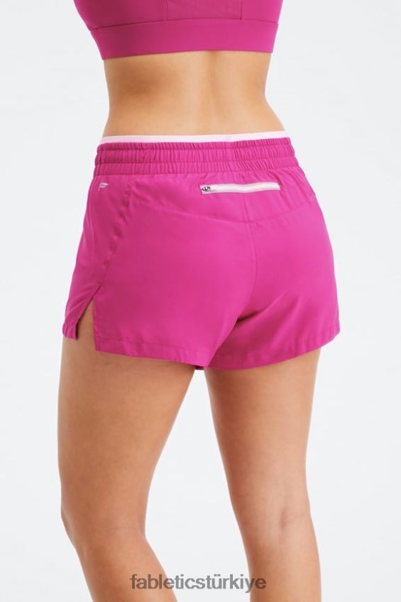 tr Fabletics kadınlar orta yükseklikte nefes al kısa koş çok meyvemsi/tatlı pembe/yansıtıcı gümüş 40R06B278