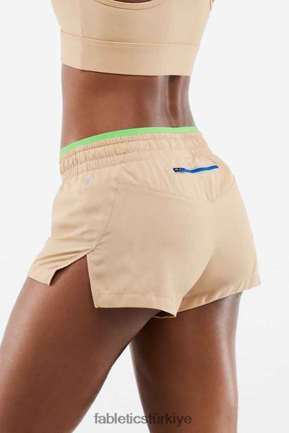 tr Fabletics kadınlar orta yükseklikte nefes al kısa koş sedir/muhabbet kuşu/elektrik mavisi 40R06B271