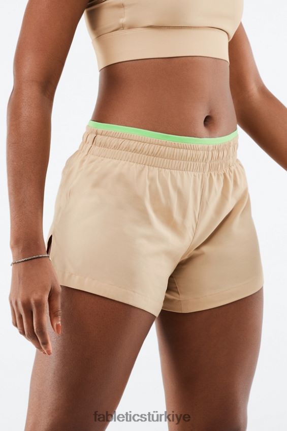 tr Fabletics kadınlar orta yükseklikte nefes al kısa koş sedir/muhabbet kuşu/elektrik mavisi 40R06B271