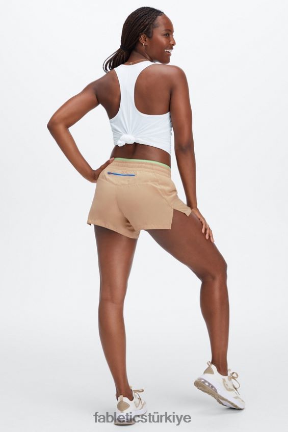 tr Fabletics kadınlar orta yükseklikte nefes al kısa koş sedir/muhabbet kuşu/elektrik mavisi 40R06B271