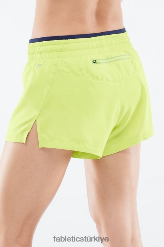 tr Fabletics kadınlar orta yükseklikte nefes al kısa koş yabani kireç/uçurum 40R06B280