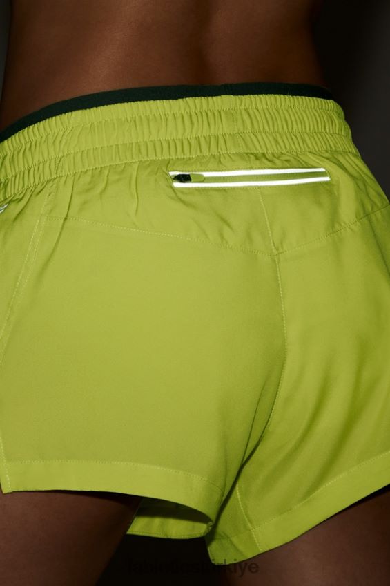 tr Fabletics kadınlar orta yükseklikte nefes al kısa koş yabani kireç/uçurum 40R06B280