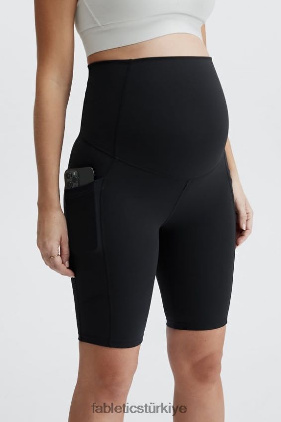 tr Fabletics kadınlar pureluxe yüksek belli hamile 9'' kısa siyah şeffaf parıltı/tatlı tart 40R06B511