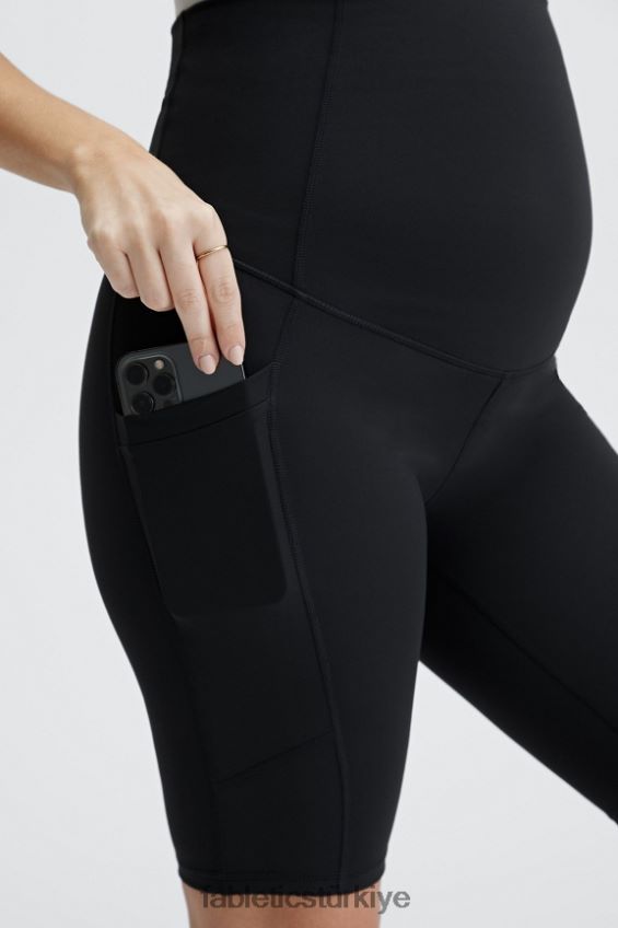 tr Fabletics kadınlar pureluxe yüksek belli hamile 9\'\' kısa siyah şeffaf parıltı/tatlı tart 40R06B511