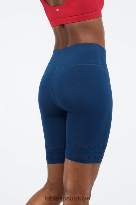 tr Fabletics kadınlar sculptknit yüksek belli delikli kısa puslu körfez/şeftali öpücüğü 40R06B578