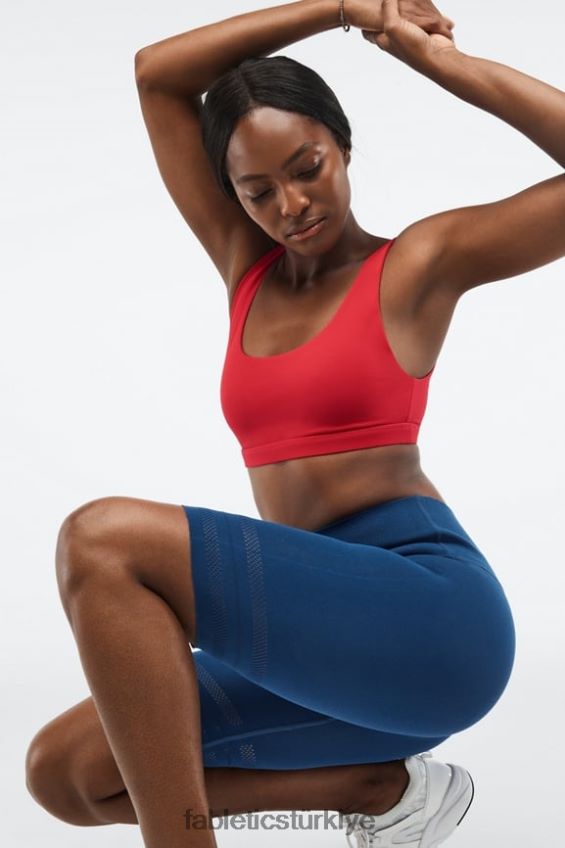 tr Fabletics kadınlar sculptknit yüksek belli delikli kısa puslu körfez/şeftali öpücüğü 40R06B578
