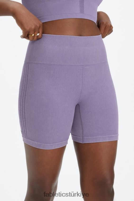 tr Fabletics kadınlar senkronize dikişsiz yüksek belli 6\'\' kısa folyo gizli/beyaz 40R06B351