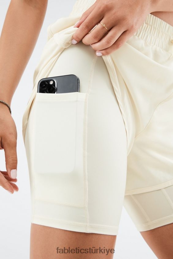 tr Fabletics kadınlar sloane kısa koşmak beton/ipek 40R06B537