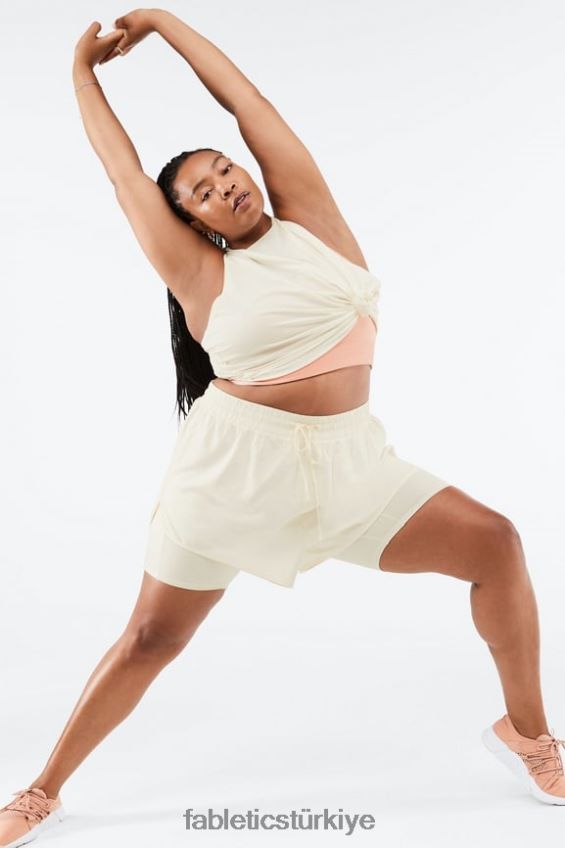 tr Fabletics kadınlar sloane kısa koşmak beton/ipek 40R06B538