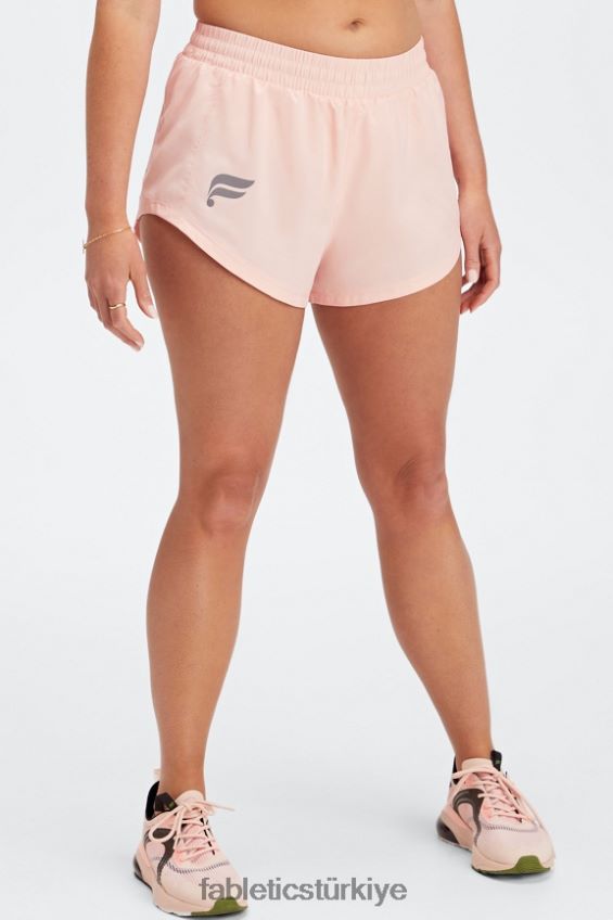 tr Fabletics kadınlar tam hız orta yükseklikte koşu kısa yumuşak kabuk/yansıtıcı logo 40R06B455