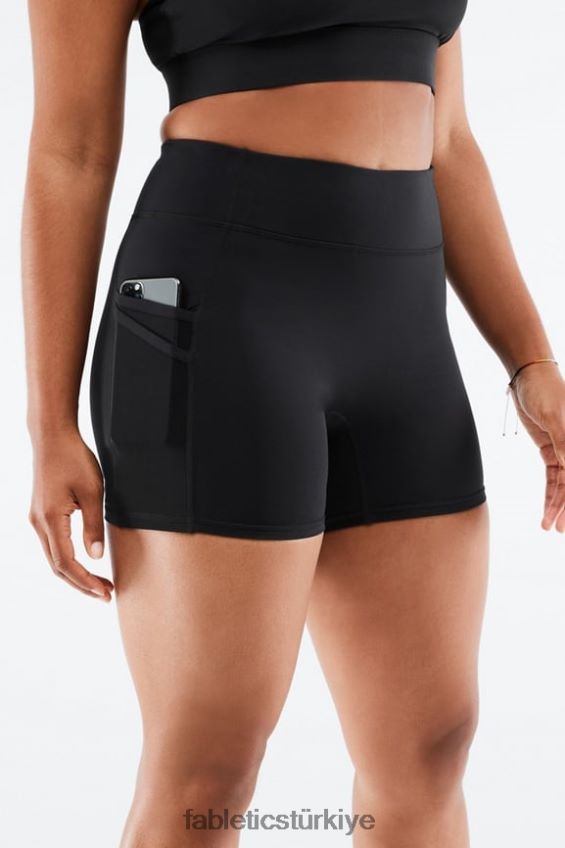 tr Fabletics kadınlar trinity motion365 orta yükseklikte 5\'\' kısa dalgalı çita/siyah 40R06B367