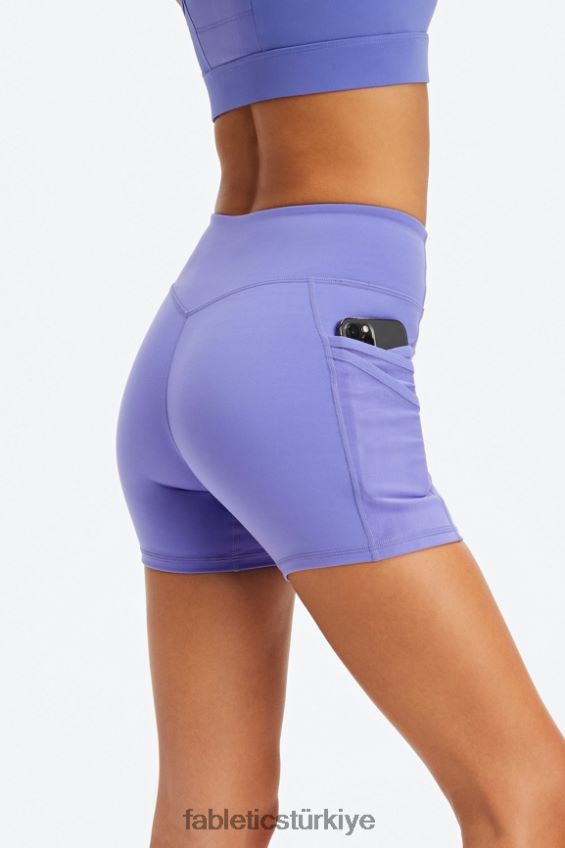 tr Fabletics kadınlar trinity motion365 orta yükseklikte 5\'\' kısa ekşi limon/klasik beyaz 40R06B364
