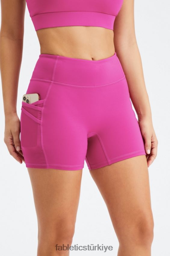 tr Fabletics kadınlar trinity motion365 orta yükseklikte 5\'\' kısa şekerli kireç/hiper çim 40R06B365