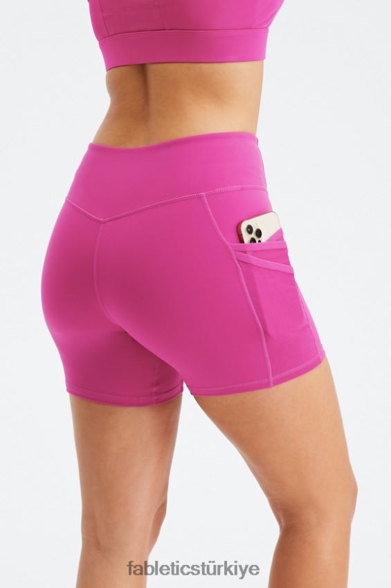 tr Fabletics kadınlar trinity motion365 orta yükseklikte 5\'\' kısa şekerli kireç/hiper çim 40R06B365