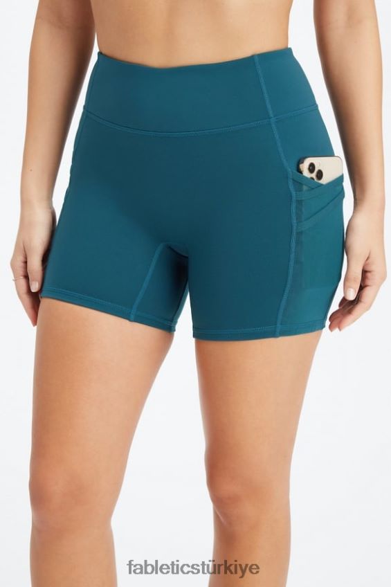 tr Fabletics kadınlar trinity motion365 orta yükseklikte 5'' kısa şekerli kireç/hiper çim 40R06B366
