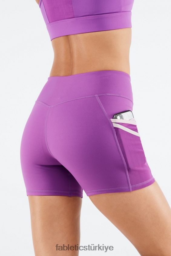 tr Fabletics kadınlar trinity motion365 orta yükseklikte 5'' kısa parlak incir/çoklu 40R06B369
