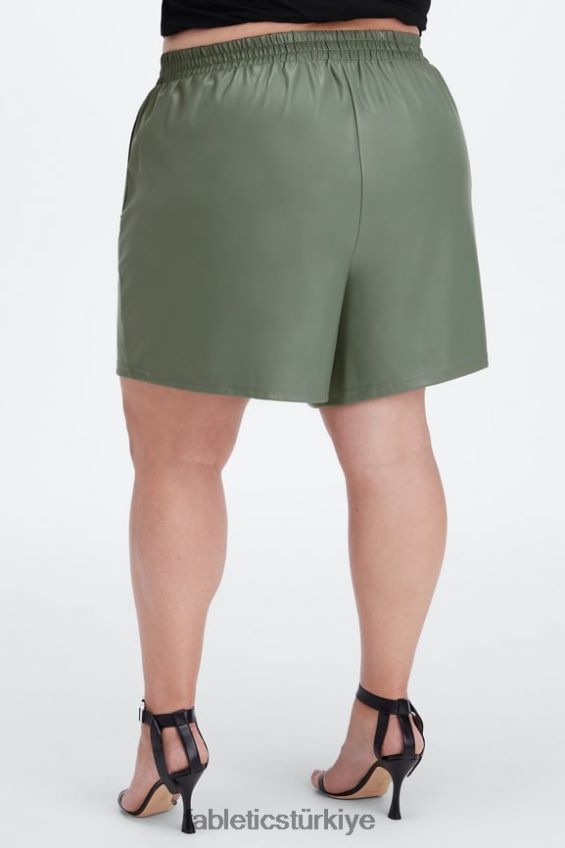 tr Fabletics kadınlar vegan deri yüksek belli kısa ayran zebra vuruşu/ayran 40R06B358