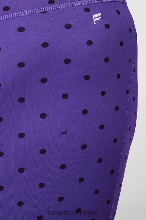 tr Fabletics kadınlar yüksek belli baskılı ultracool şort şeker eriği/siyah puantiyeli 40R06B592