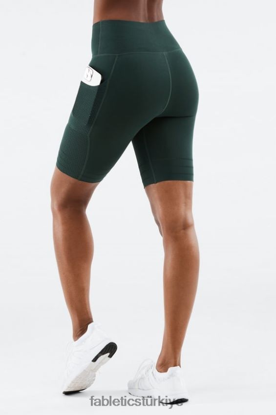 tr Fabletics kadınlar yüksek belli, heykel örgü cepli kısa klasik beyaz/siyah 40R06B543