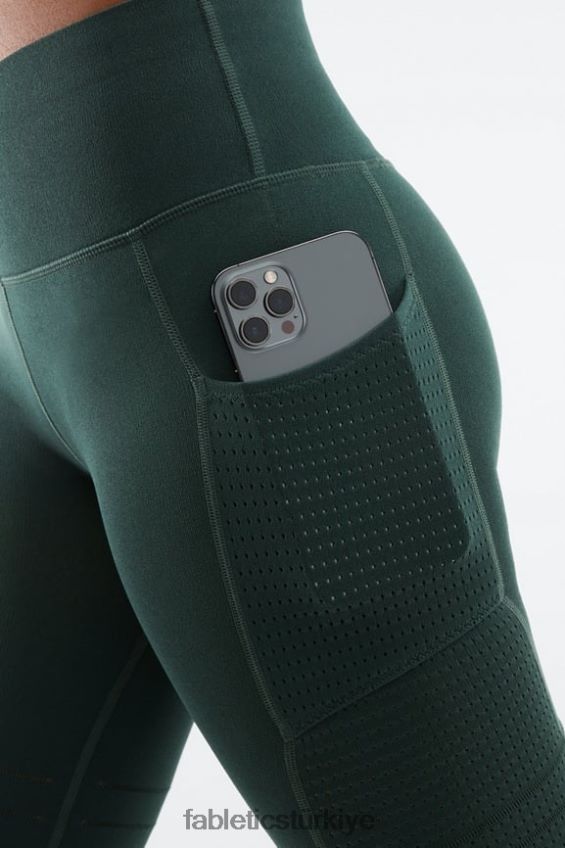 tr Fabletics kadınlar yüksek belli, heykel örgü cepli kısa klasik beyaz/siyah 40R06B543