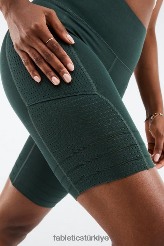 tr Fabletics kadınlar yüksek belli, heykel örgü cepli kısa klasik beyaz/siyah 40R06B543