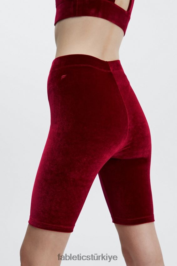 tr Fabletics kadınlar yüksek belli kadife kısa 9 ela/safari 40R06B530