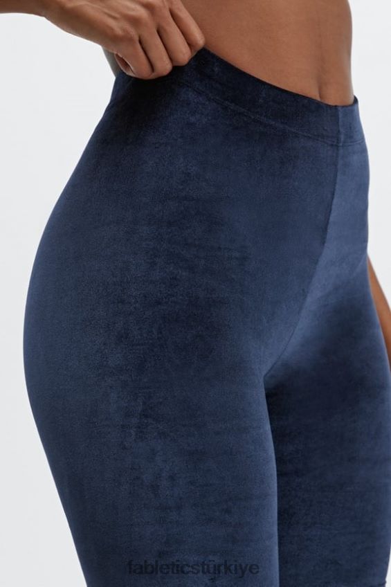 tr Fabletics kadınlar yüksek belli kadife kısa 9 yanardöner mocha/kumul 40R06B528