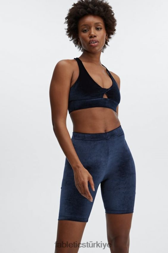 tr Fabletics kadınlar yüksek belli kadife kısa 9 yanardöner mocha/kumul 40R06B528