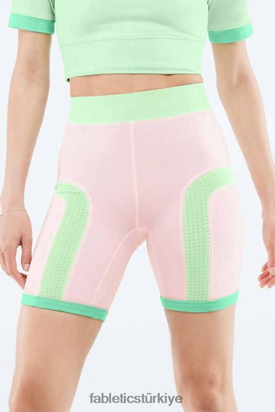 tr Fabletics kadınlar yüksek belli motion365 renkli blok şort peri/tropikal su/aloe 40R06B568