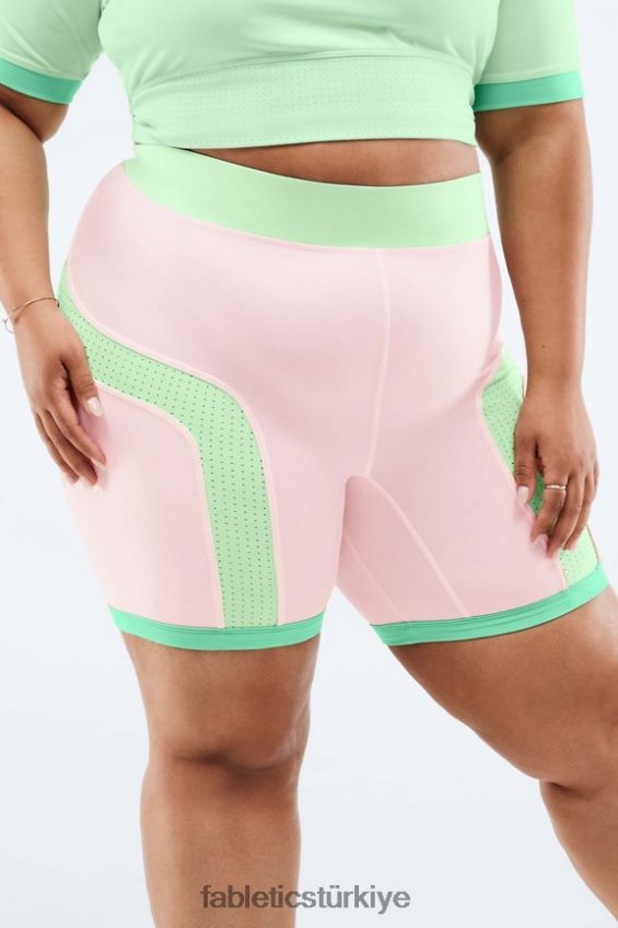 tr Fabletics kadınlar yüksek belli motion365 renkli blok şort peri/tropikal su/aloe 40R06B569