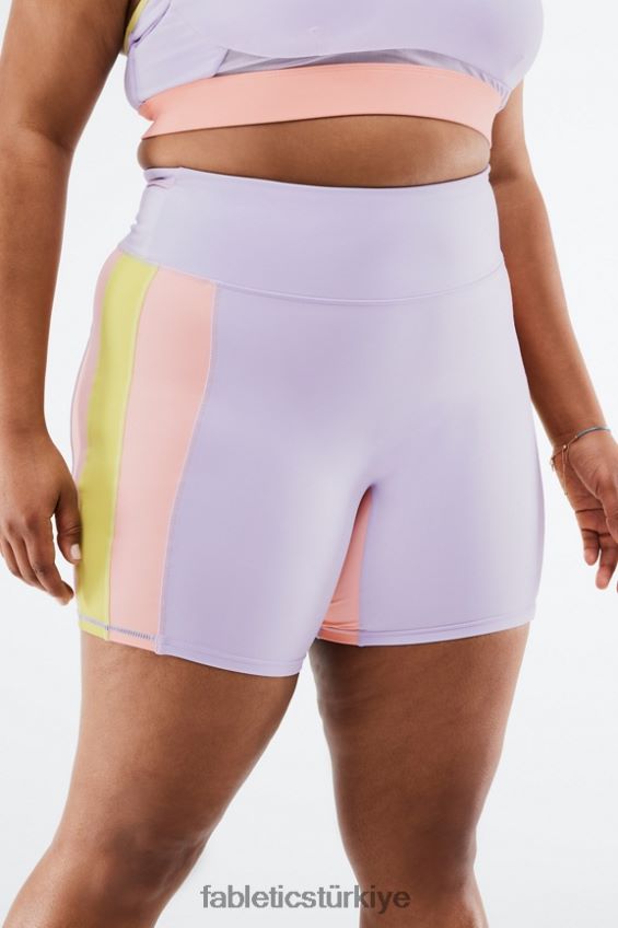tr Fabletics kadınlar yüksek belli trinity run kısa 7\" maun/maun 40R06B551