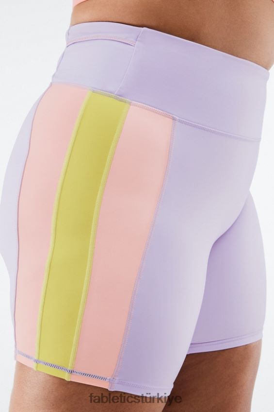 tr Fabletics kadınlar yüksek belli trinity run kısa 7\" maun/maun 40R06B551