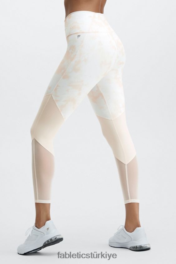 tr Fabletics kadınlar bölge yüksek belli 7/8 ballı süt magma/beyaz 40R06B1052