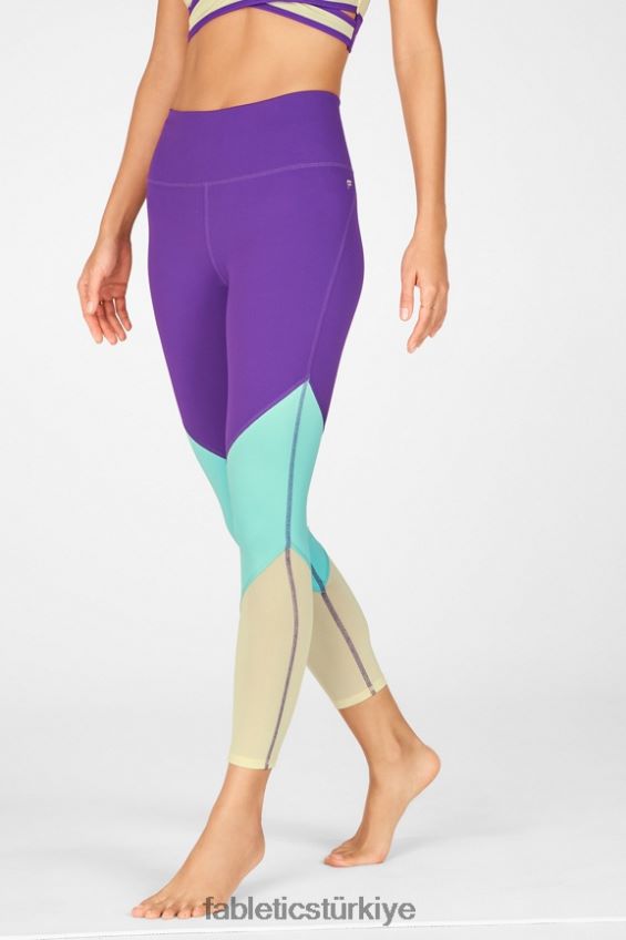 tr Fabletics kadınlar bölge yüksek belli 7/8 berry öpücüğü/bermuda denizi/limon kremi 40R06B1050