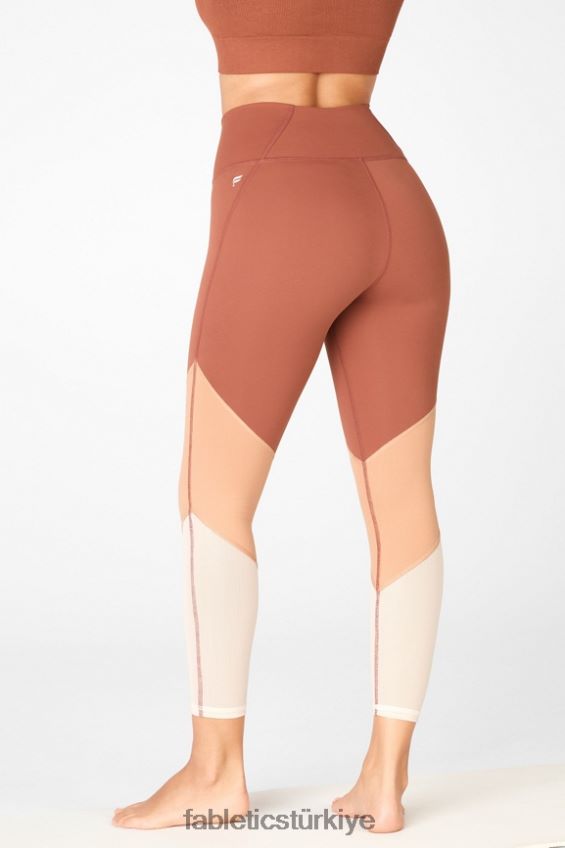 tr Fabletics kadınlar bölge yüksek belli 7/8 maun/driftscape/kum 40R06B1049