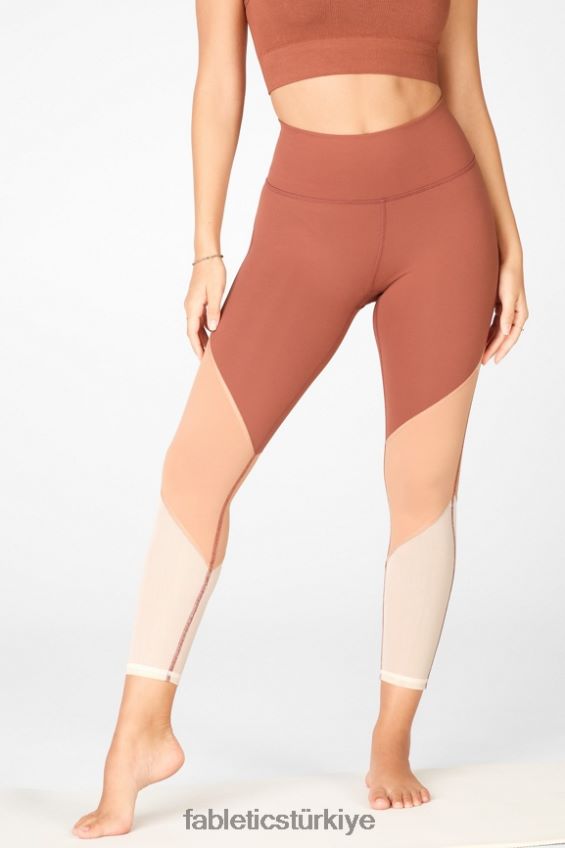 tr Fabletics kadınlar bölge yüksek belli 7/8 maun/driftscape/kum 40R06B1049