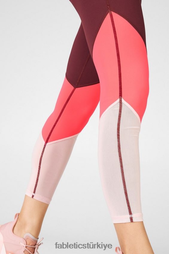 tr Fabletics kadınlar bölge yüksek belli 7/8 pas/çöl gülü/inci pembesi 40R06B1051