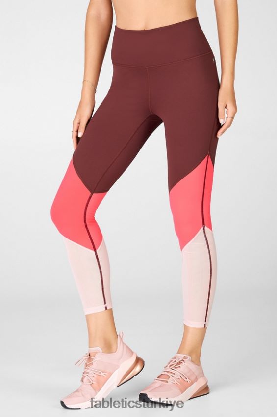 tr Fabletics kadınlar bölge yüksek belli 7/8 pas/çöl gülü/inci pembesi 40R06B1051