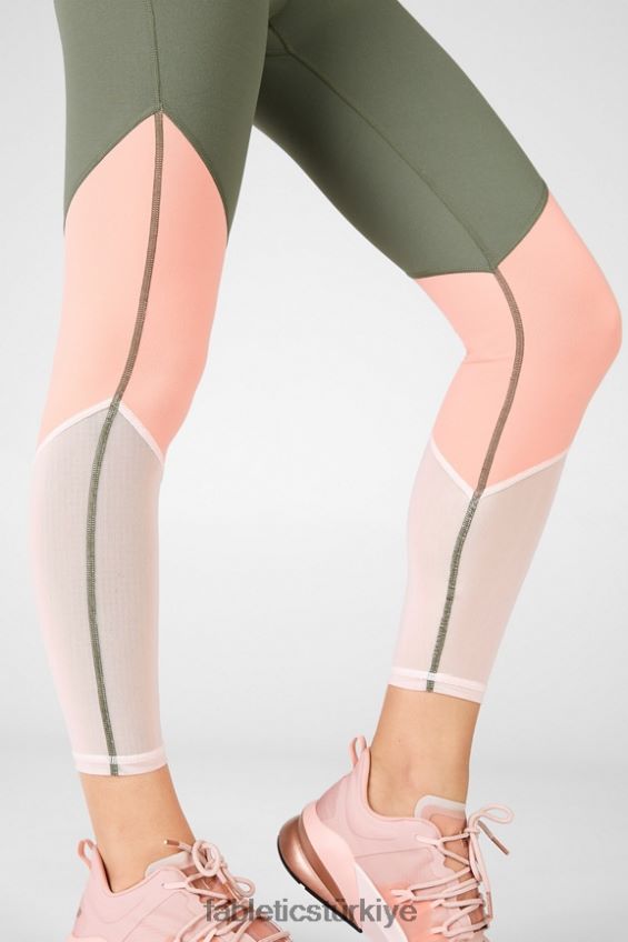 tr Fabletics kadınlar bölge yüksek belli 7/8 safari/çiçek/inci pembesi 40R06B1055