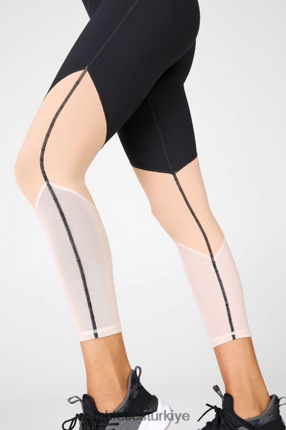 tr Fabletics kadınlar bölge yüksek belli 7/8 siyah/cafe ole/bal sütü 40R06B1059