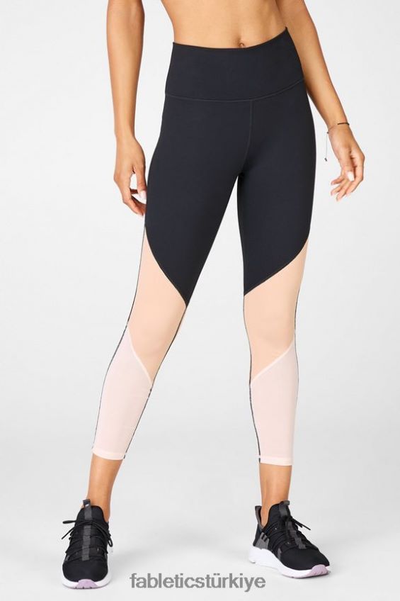 tr Fabletics kadınlar bölge yüksek belli 7/8 siyah/cafe ole/bal sütü 40R06B1059