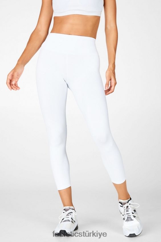 tr Fabletics kadınlar boost ii yüksek belli askılı kapri beyaz/mikro nokta 40R06B1318