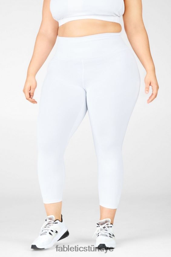 tr Fabletics kadınlar boost ii yüksek belli askılı kapri beyaz/mikro nokta 40R06B1319