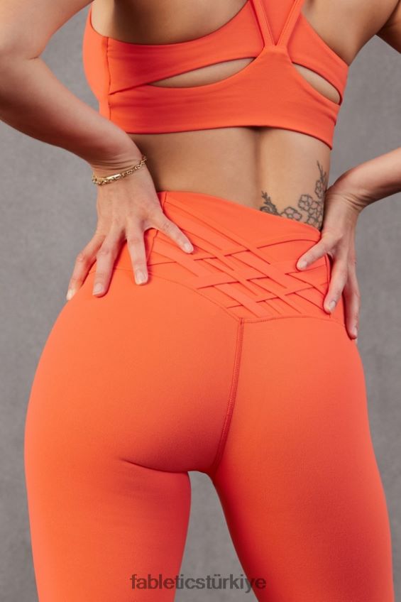 tr Fabletics kadınlar boost powerhold yüksek belli 7/8 tayt 57 tutku portakalı 40R06B836