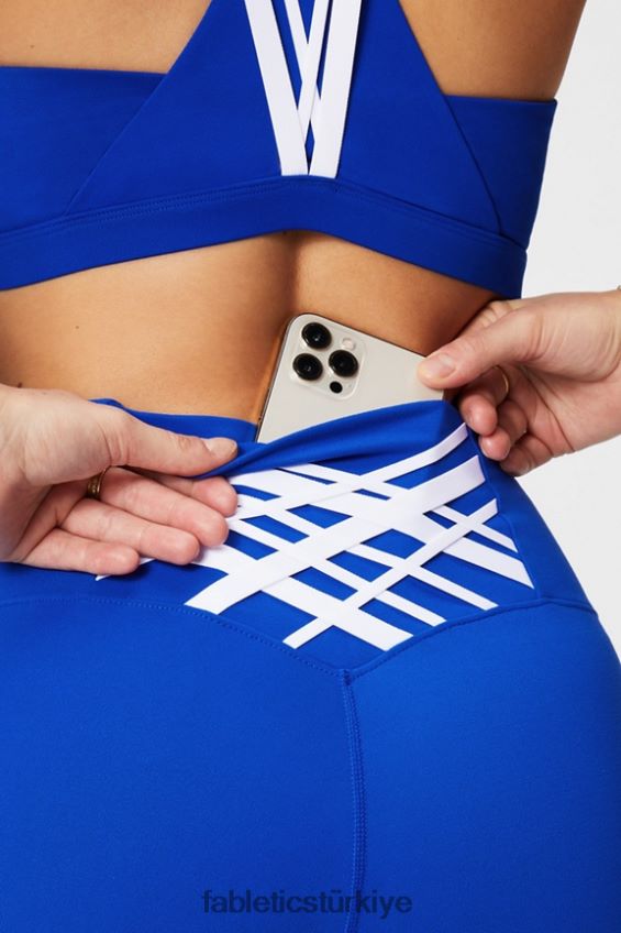 tr Fabletics kadınlar boost powerhold yüksek belli 7/8 tayt 58 celeste/klasik beyaz 40R06B840